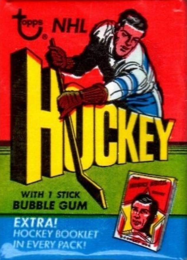1971 Topps Wax Pack #WP Hockey Card