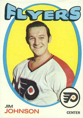 1971 Topps Jim Johnson #48 Hockey Card