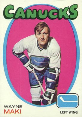 1971 Topps Wayne Maki #58 Hockey Card