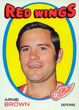 1971 Topps Arnie Brown #14 Hockey Card