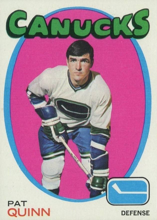 1971 Topps Pat Quinn #122 Hockey Card
