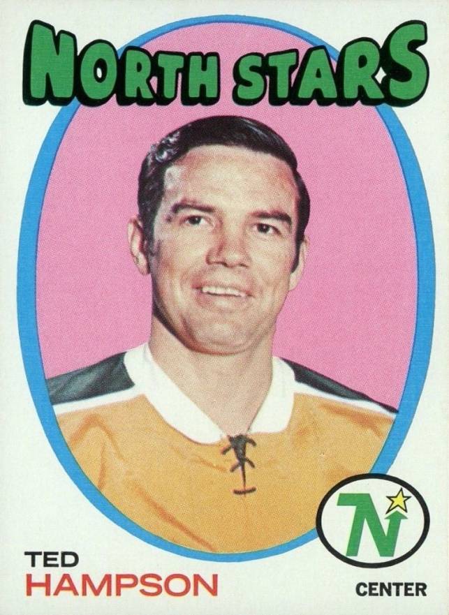 1971 Topps Ted Hampson #101 Hockey Card