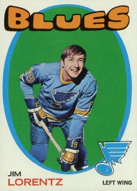 1971 Topps Jim Lorentz #13 Hockey Card