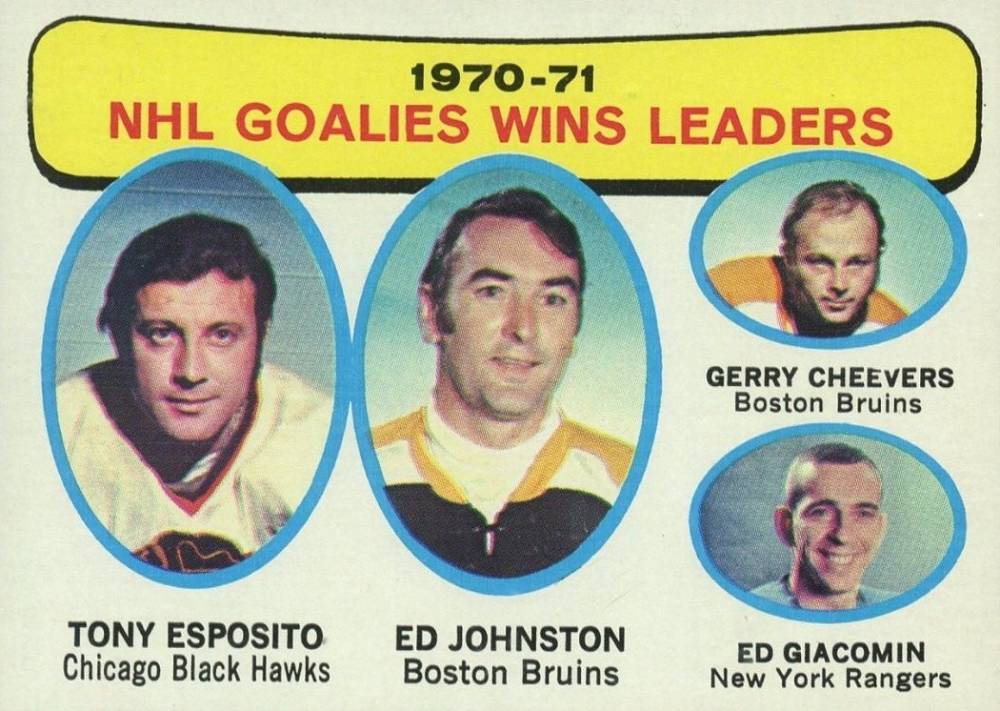 1971 Topps NHL Goalies Win Leaders #4 Hockey Card
