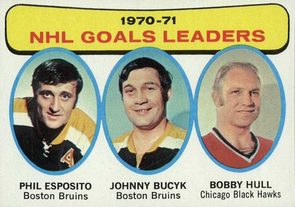 1971 Topps Goal Leaders #1 Hockey Card