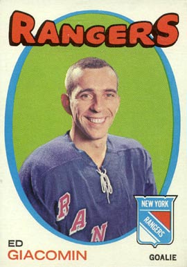 1971 Topps Ed Giacomin #90 Hockey Card