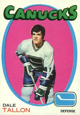 1971 Topps Dale Tallon #95 Hockey Card