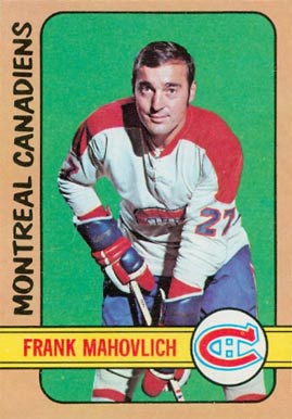1972 O-Pee-Chee Frank Mahovlich #102 Hockey Card