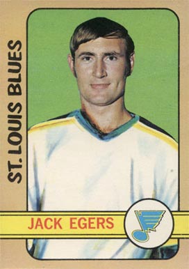 1972 O-Pee-Chee Jack Egers #107 Hockey Card