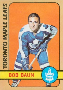 1972 O-Pee-Chee Bob Baun #66 Hockey Card