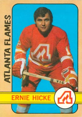 1972 O-Pee-Chee Ernie Hicke #72 Hockey Card