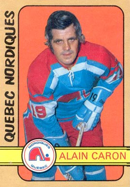 1972 O-Pee-Chee Alain Caron #324 Hockey Card