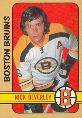 1972 O-Pee-Chee Nick Beverley #281 Hockey Card