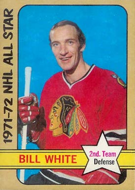 1972 O-Pee-Chee Bill White #248 Hockey Card