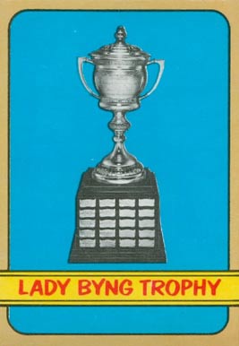 1972 O-Pee-Chee Lady Byng Trophy #168 Hockey Card