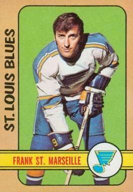 1970-71 O-PEE-CHEE HOCKEY #214 FRANK ST. MARSEILLE ST. LOUIS BLUES f