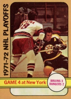 1972 O-Pee-Chee Playoff Game 4 #38 Hockey Card