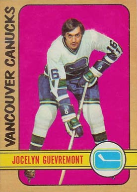 1972 O-Pee-Chee Jocelyn Guevremont #37 Hockey Card