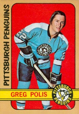 1972-73 O-Pee-Chee #34 Greg Polis Pittsburgh Penguins V3343