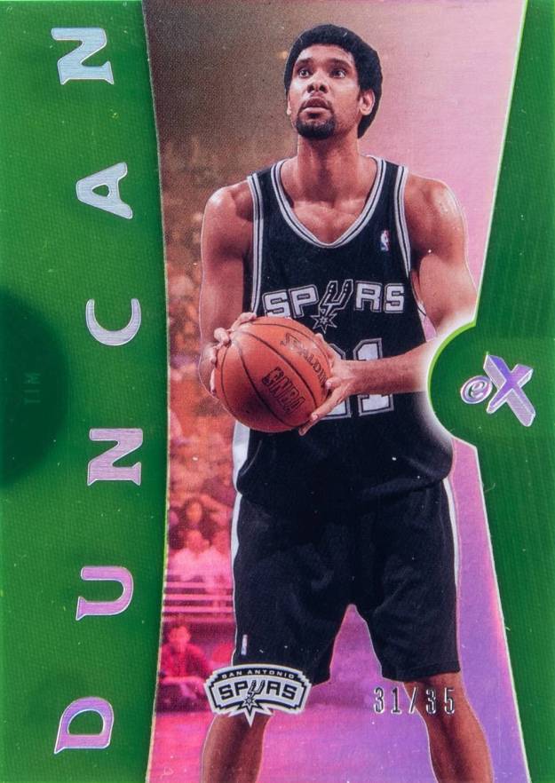 2006 Fleer E-X Tim Duncan #35 Basketball Card