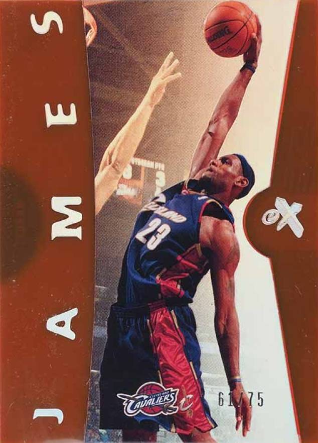 2006 Fleer E-X LeBron James #6 Basketball Card