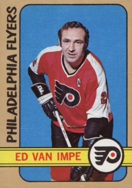 1972 Topps Ed Van Impe #9 Hockey Card