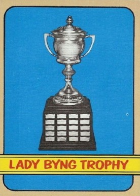 1972 Topps Lady Byng Trophy #175 Hockey Card