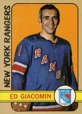1972 Topps Ed Giacomin #165 Hockey Card