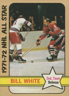 1972 Topps Bill White #128 Hockey Card