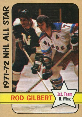 1972 Topps Rod Gilbert #125 Hockey Card