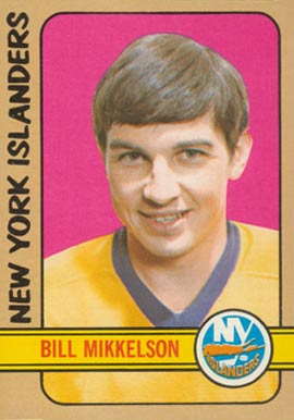 1972 Topps Bill Mikkelson #118 Hockey Card