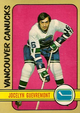 1972 Topps Jocelyn Guevremont #75 Hockey Card
