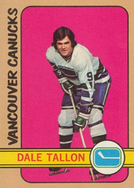 1972 Topps Dale Tallon #15 Hockey Card