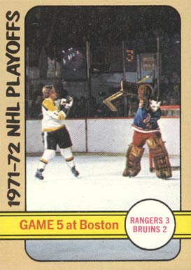 1972 Topps Playoff Game # 5 #6 Hockey Card