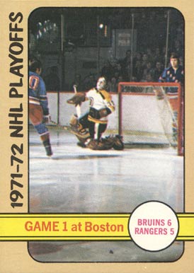 1972 Topps Playoff Game # 1 #2 Hockey Card