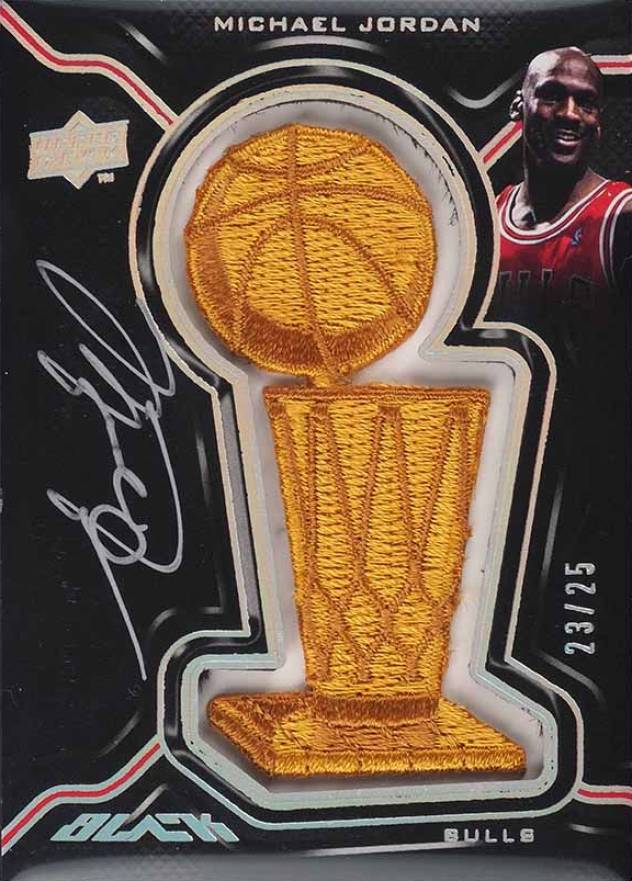 2008 Upper Deck Black Trophy Patch Autographs Michael Jordan #TP-MJ Basketball Card