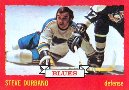1973 O-Pee-Chee Steve Durbano #124 Hockey Card