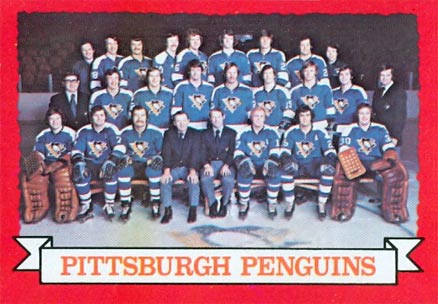 1973 O-Pee-Chee Penguins Team #104 Hockey Card