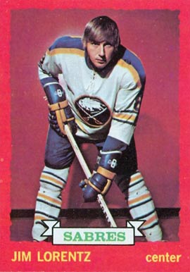 1973 O-Pee-Chee Jim Lorentz #75 Hockey Card