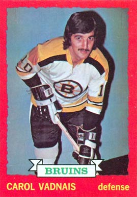 1973 O-Pee-Chee Carol Vadnais #58 Hockey Card