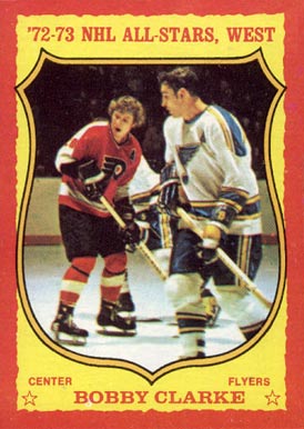 1973 O-Pee-Chee Bobby Clarke #50 Hockey Card