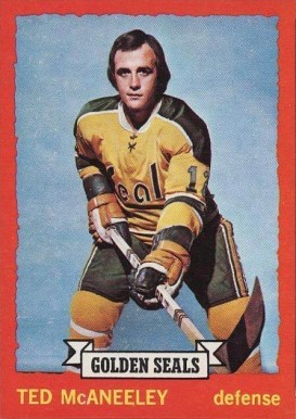 1973 O-Pee-Chee Ted Mcaneeley #37 Hockey Card