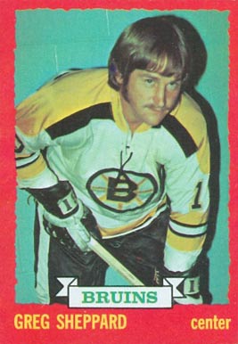 1973 O-Pee-Chee Gregg Sheppard #8 Hockey Card