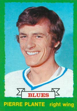 1973 O-Pee-Chee Pierre Plante #255 Hockey Card