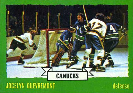 1973 O-Pee-Chee Jocelyn Guevremont #143 Hockey Card