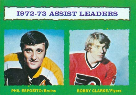 1973 O-Pee-Chee Assists Leaders #134 Hockey Card