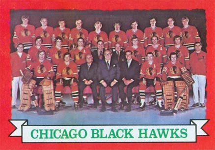 1973 O-Pee-Chee Blackhawks Team #96 Hockey Card