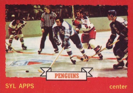 1973 O-Pee-Chee Syl Apps #76 Hockey Card