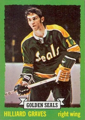 1973 Topps Hilliard Graves #110 Hockey Card