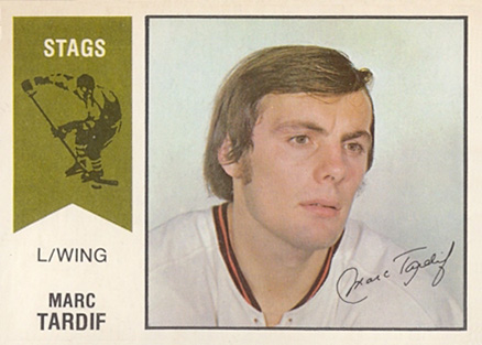 1974 O-Pee-Chee WHA Marc Tardif #43 Hockey Card